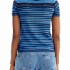Camicie con fiore in maglia