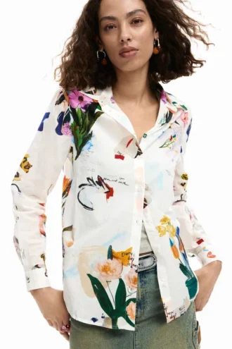 Camicie con stampa collage di fiori