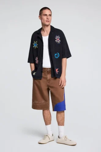 Camicie in cotone ricamate