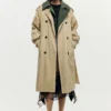 Cappotto bicolore staccabile