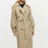 Cappotto bicolore staccabile