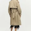 Cappotto bicolore staccabile
