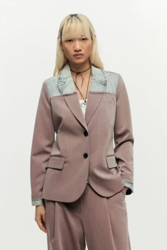 Cappotto blazer riciclato
