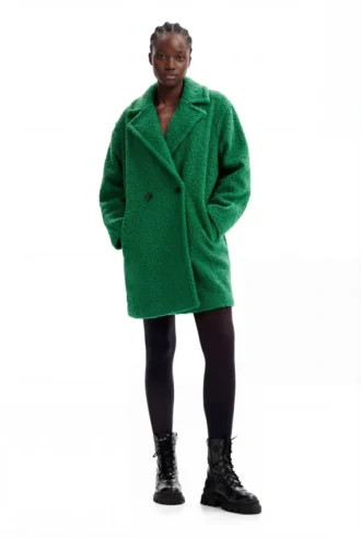 Cappotto bouclé doppiopetto