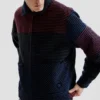 Cappotto in ciniglia a blocchi Cappotto in ciniglia a blocchi