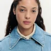 Cappotto in denim con cintura Cappotto in denim con cintura