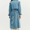 Cappotto in denim con cintura Cappotto in denim con cintura