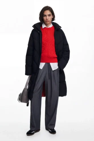 Cappotto lungo imbottito