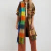 Cappotto lungo in tartan