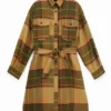 Cappotto lungo in tartan
