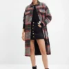 Cappotto oversize in tartan