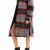 Cappotto oversize in tartan