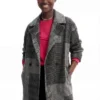 Cappotto sartoriale in lana Patchwork