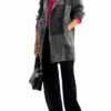 Cappotto sartoriale in lana Patchwork