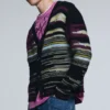 Cardigan a righe