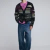 Cardigan a righe