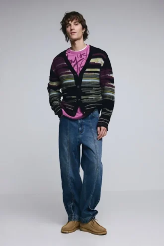 Cardigan a righe