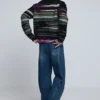 Cardigan a righe