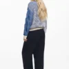 Cardigan in maglia bicolore