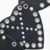 Cintura con borchie a forma di cuore