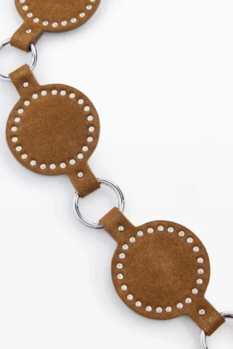 Cintura in pelle articolata