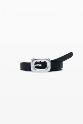 Cintura in pelle nera