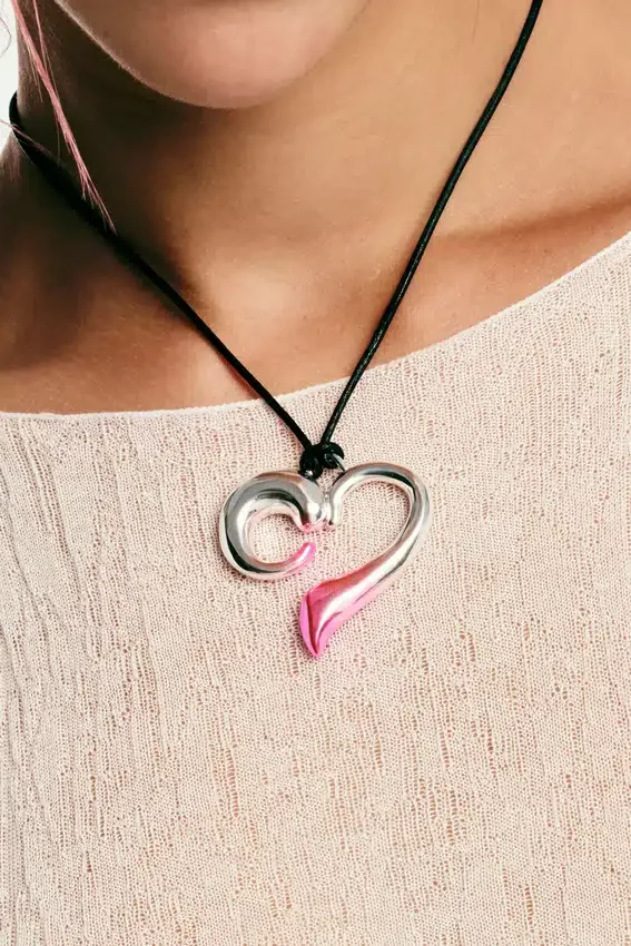 Ciondolo a forma di cuore Zalio con cordino Ciondolo a forma di cuore Zalio con cordino