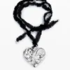 Collana con ciondolo a cuore placcato argento Zalio