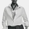 Collana con ciondolo a cuore placcato argento Zalio