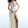 Costume da bagno trikini stampato