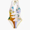 Costume da bagno trikini stampato