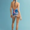 Costume da bagno tropicale lucido Costume da bagno tropicale lucido