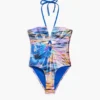 Costume da bagno tropicale lucido Costume da bagno tropicale lucido