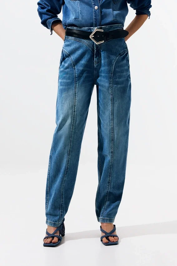 Cuciture dei jeans a palloncino Cuciture dei jeans a palloncino