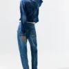 Cuciture dei jeans a palloncino Cuciture dei jeans a palloncino
