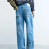 Cuciture dei pantaloni jeans Cuciture dei pantaloni jeans