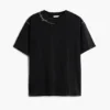 Dettagli della T-shirt a tinta unita