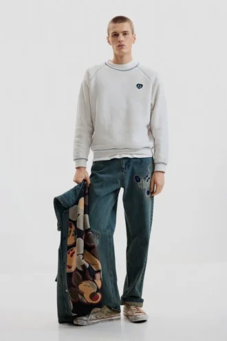 Felpa basic in maglia