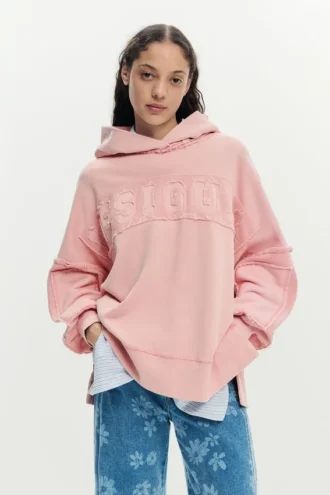 Felpa oversize con cappuccio