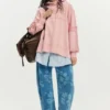 Felpa oversize con cappuccio