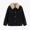 Giacca con collo in sherpa