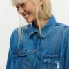 Giacca in denim con logo