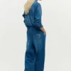 Giacca in denim con logo