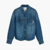 Giacca in denim con logo