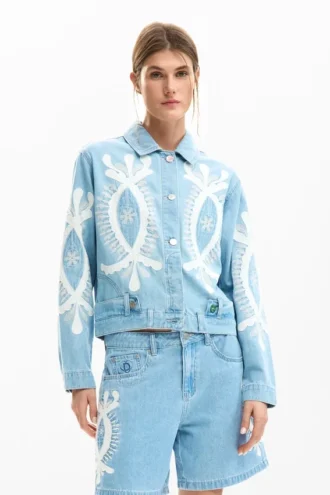 Giacca in denim con ricami
