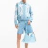 Giacca in denim con ricami