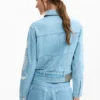 Giacca in denim con ricami