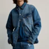 Giacca in denim con toppe Giacca in denim con toppe