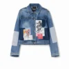 Giacca in denim Patchwork con Topolino