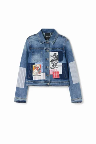Giacca in denim Patchwork con Topolino